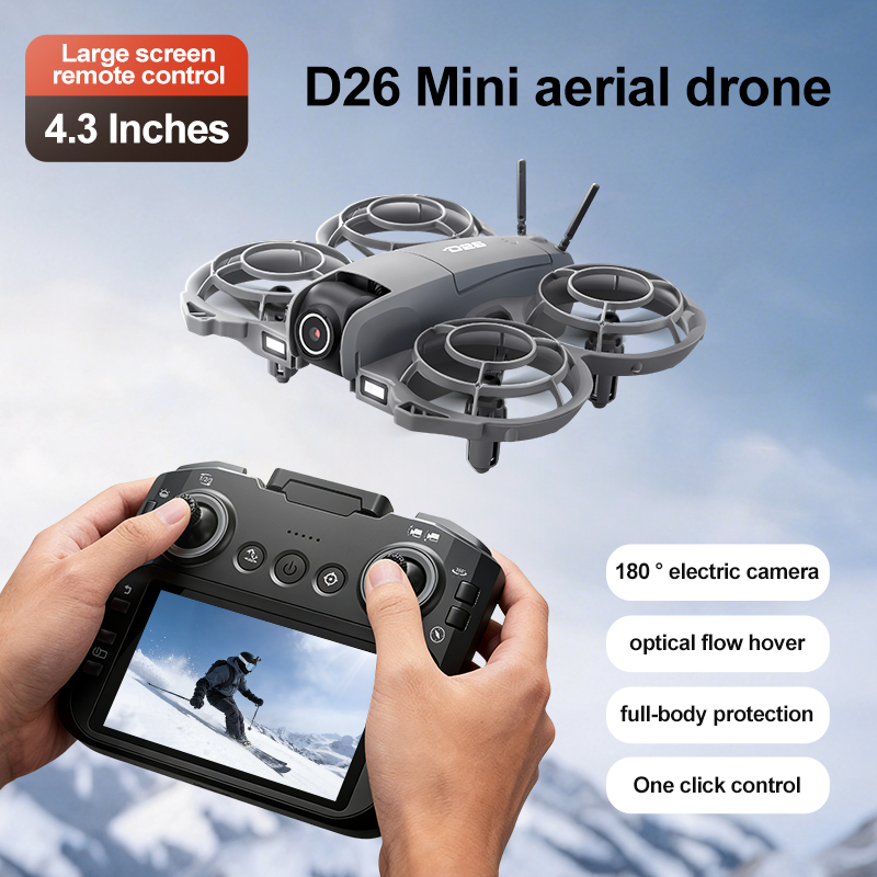 Дрон D26 4K Aerial HD 180 °    – обзор и цена Drone Gimbal Brushless