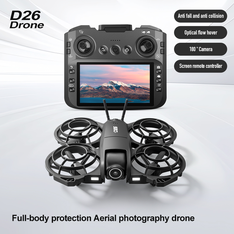 Дрон D26 4K Aerial HD 180 °    – обзор и цена Drone Gimbal Brushless